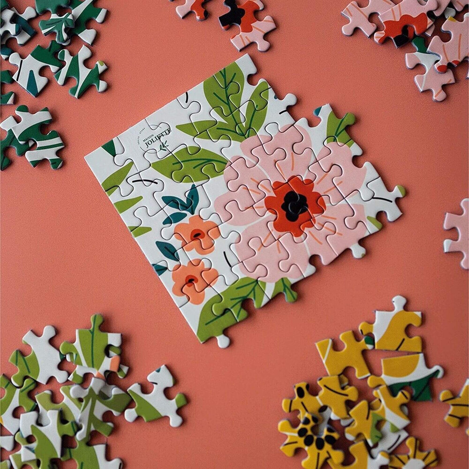 puzzle avec des fleurs
