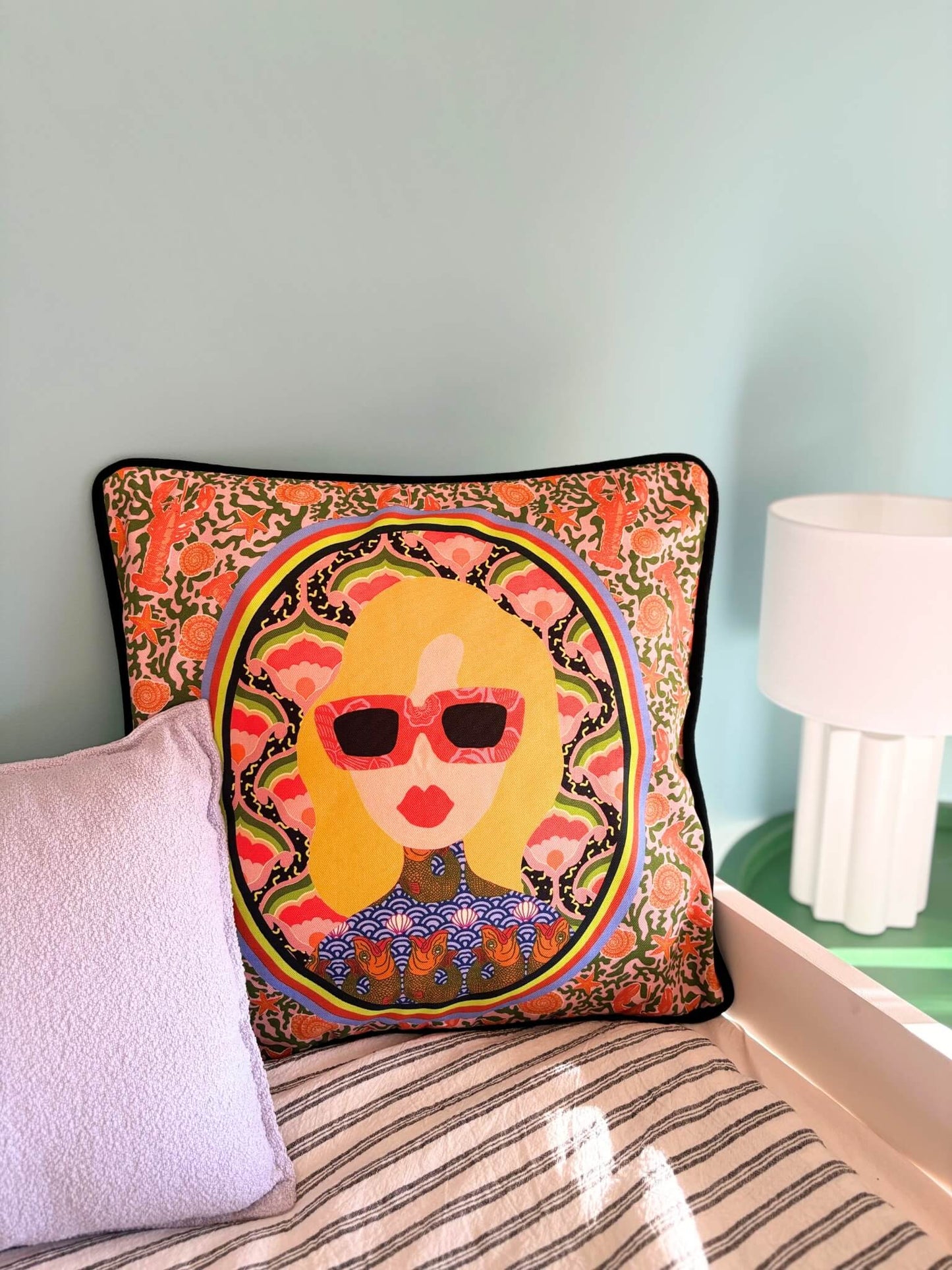 Housse de coussin années 70.