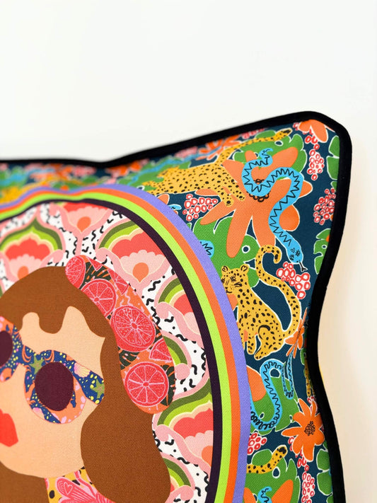 Housse de coussin années 70.