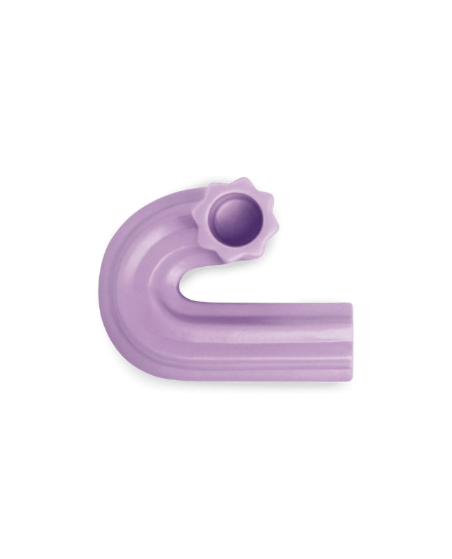 Bougeoir en céramique violet templo octaevo
