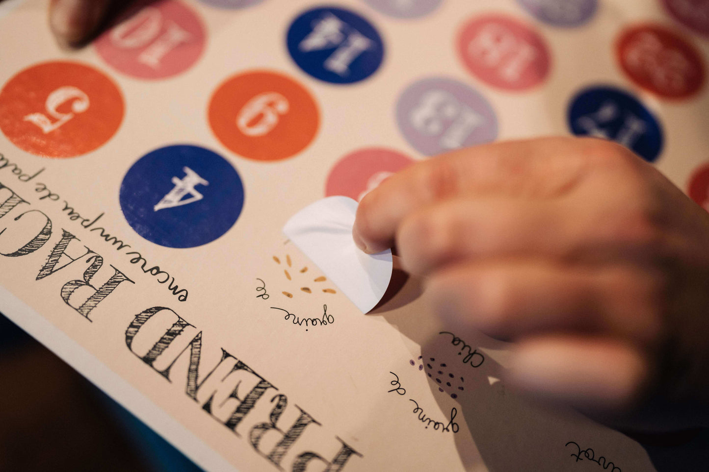 Calendrier de grossesse, pour suivre l'évolution de bébé avec des fruits et légumes.