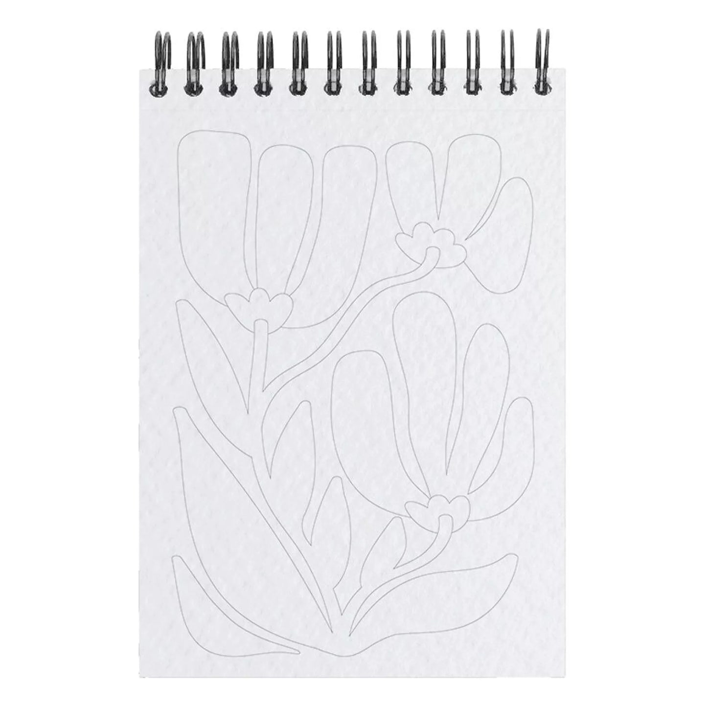 Coloriage pour adultes avec des fleurs colorées.