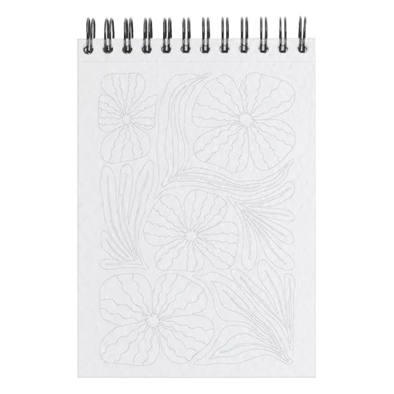 Page de coloriages pour adultes avec des fleurs.