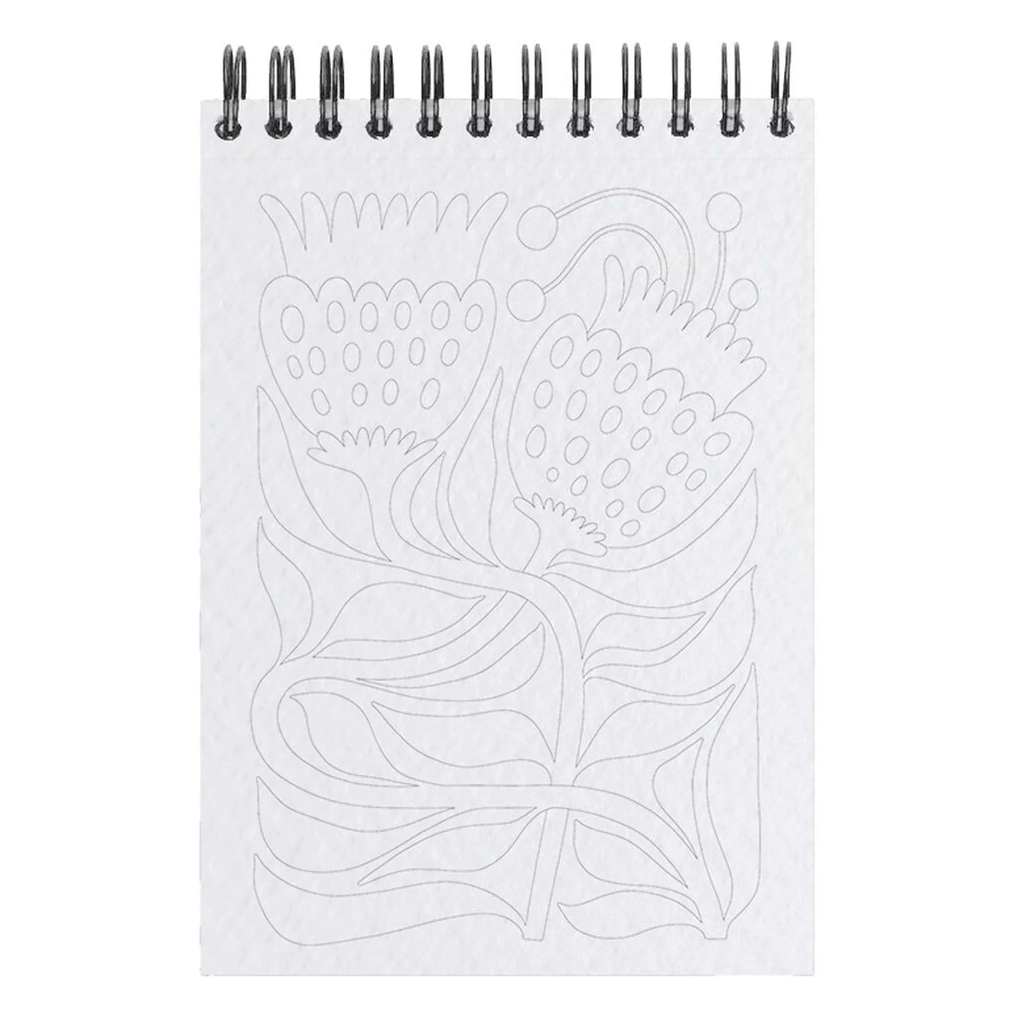 Page de coloriages pour adultes avec des fleurs.