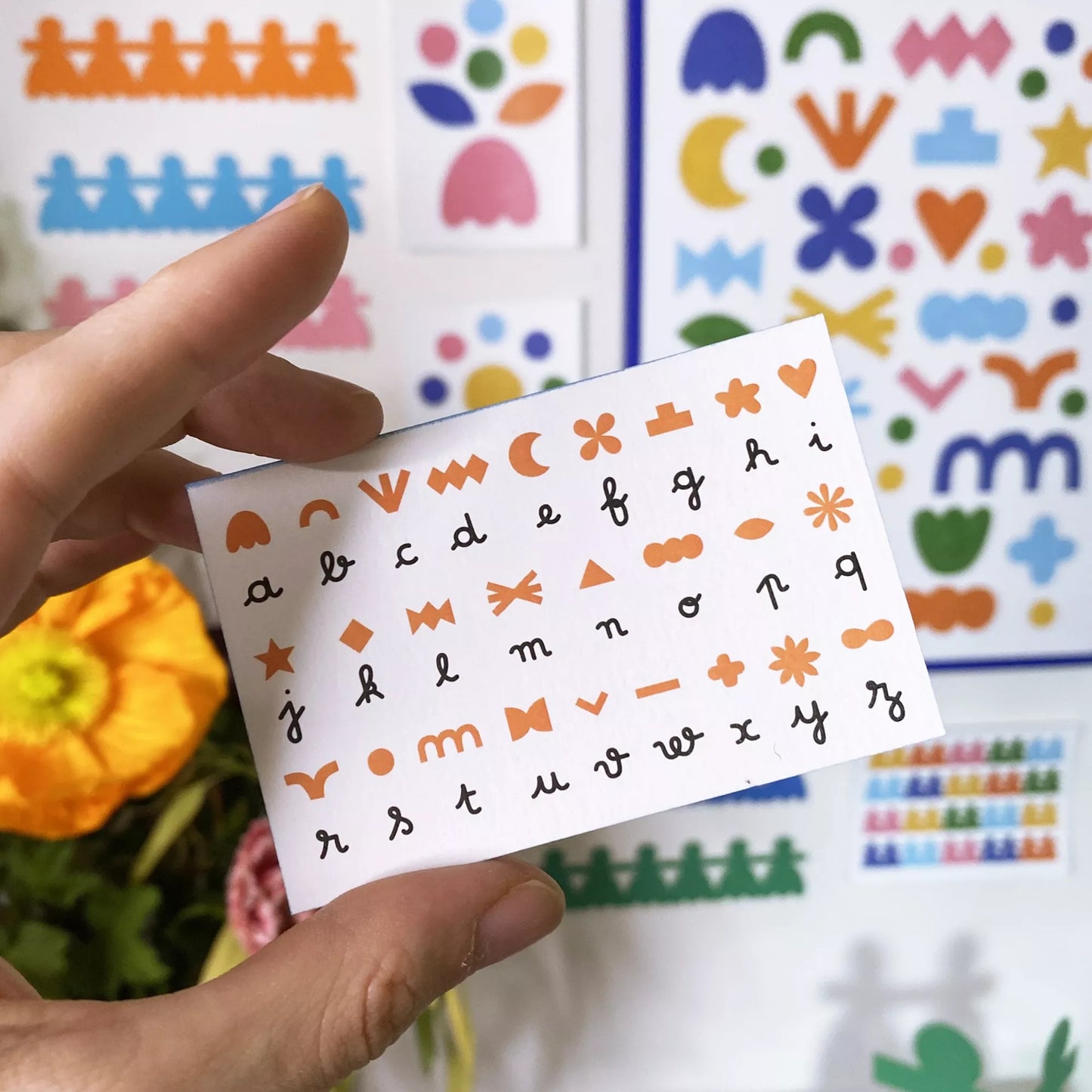 Alphabet pour déchiffrer les messages codés de Maison Ribambelle.