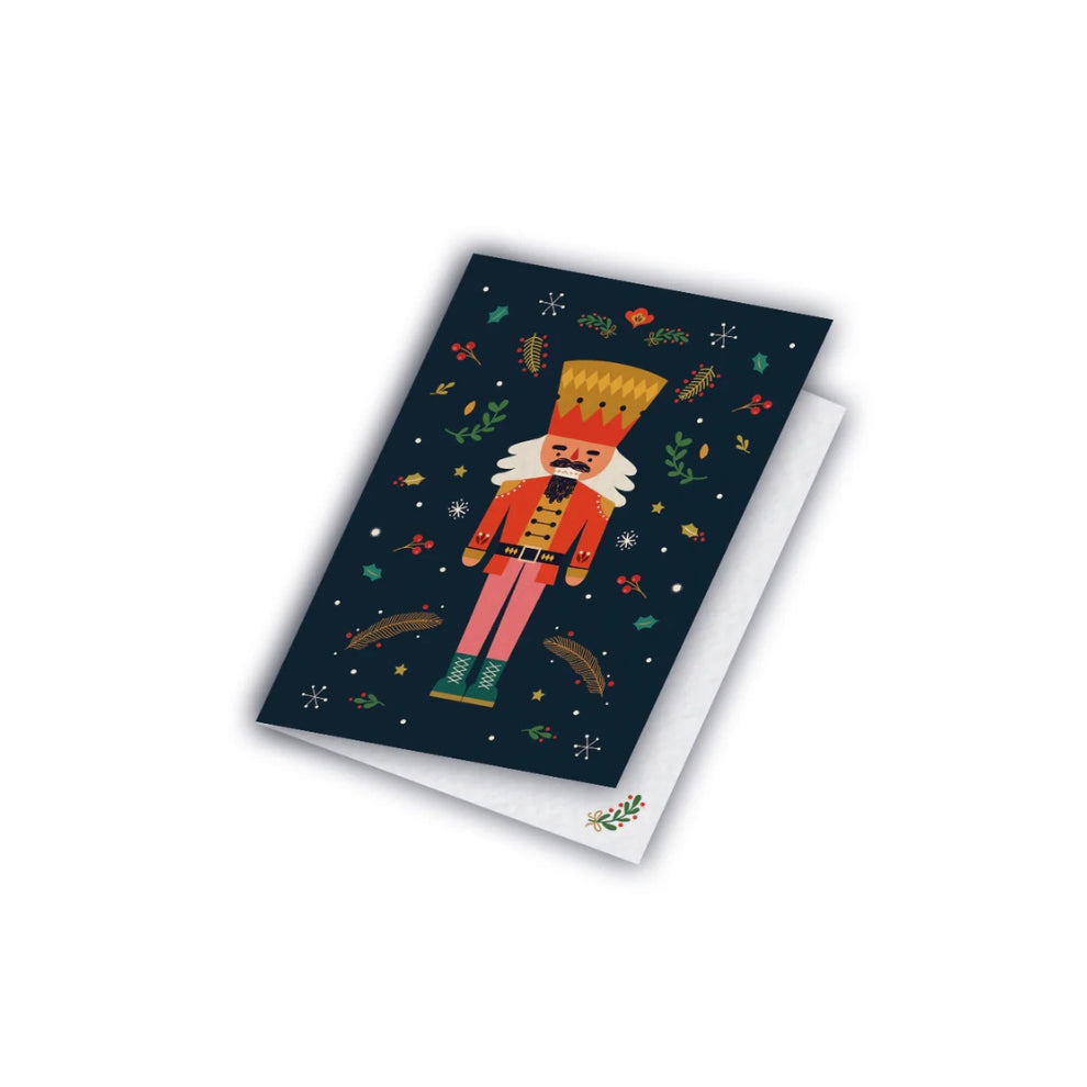 Carte de Noël avec un casse-noisette, Maison Joliette.