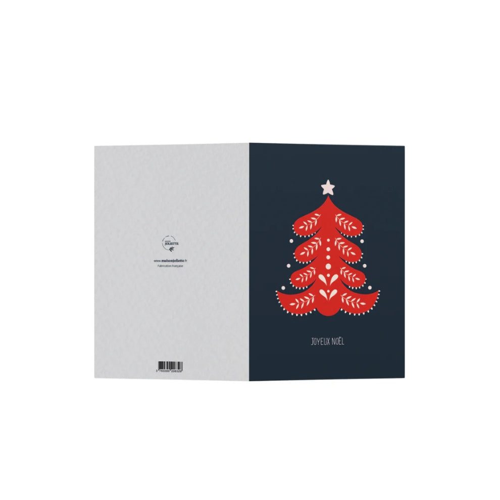 Carte de Noël avec un sapin, Maison Joliette.