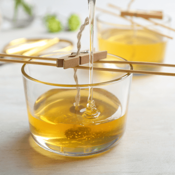 bougie parfumée au miel