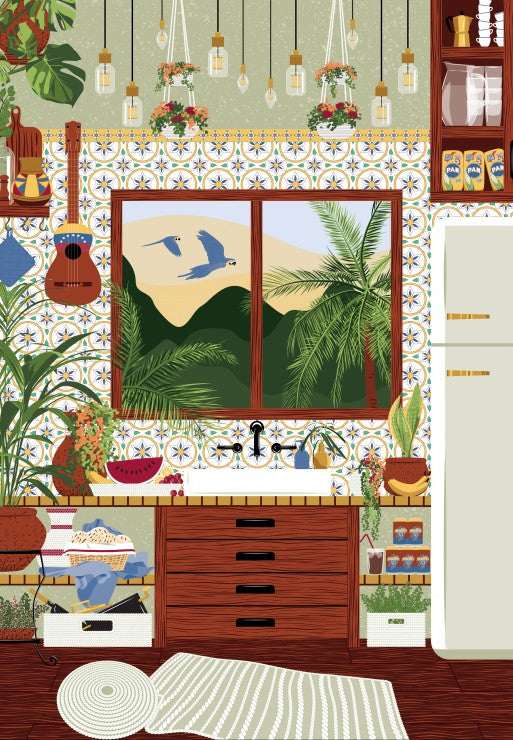 Puzzle de 1000 pièces pour adultes, cuisine Vénézuélienne au Venezuela, Pieces & Peace.