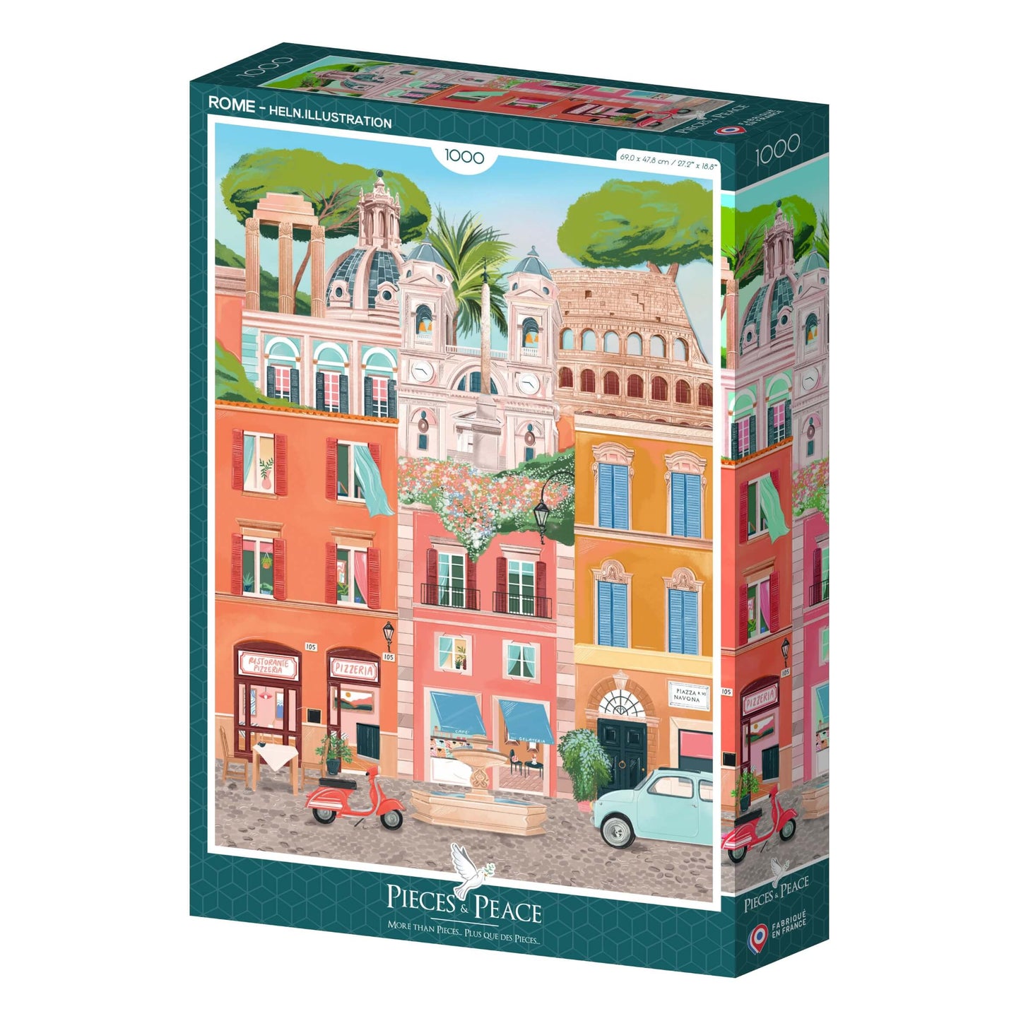Puzzle pour adultes de 1000 pièces, Rome en Italie, Pieces & Peace.