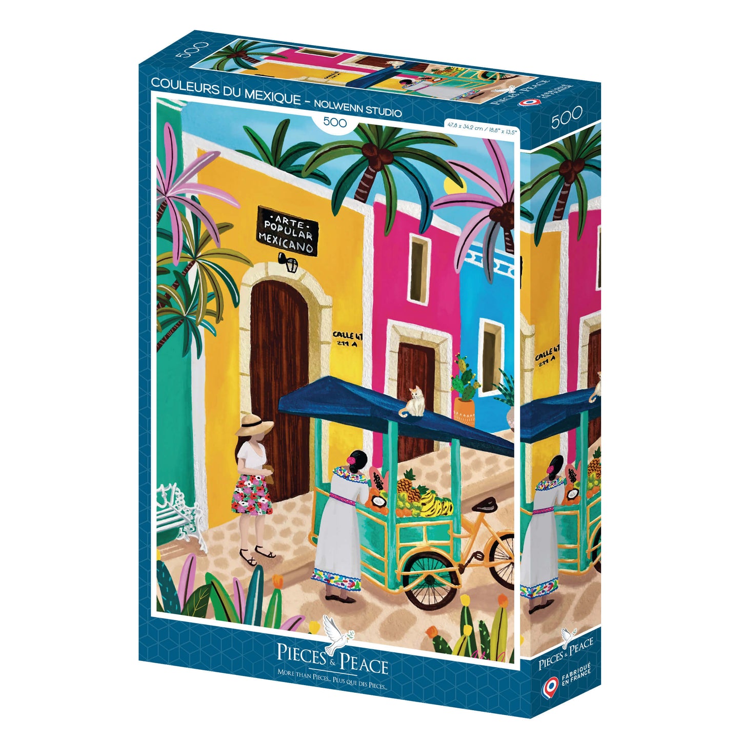 Puzzle pour adultes de 500 pièces du Mexique, Pieces & Peace.