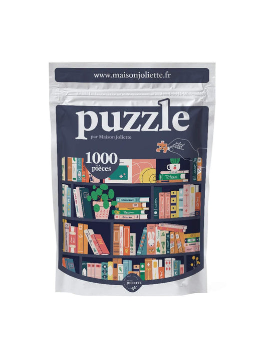 Puzzle de 1000 pièces d'une bibliothèque, Maison Joliette.