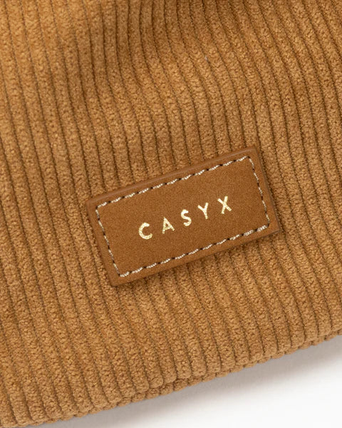 Sac banane en velours côtelé camel, Casyx.