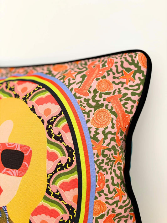 Housse de coussin années 70.
