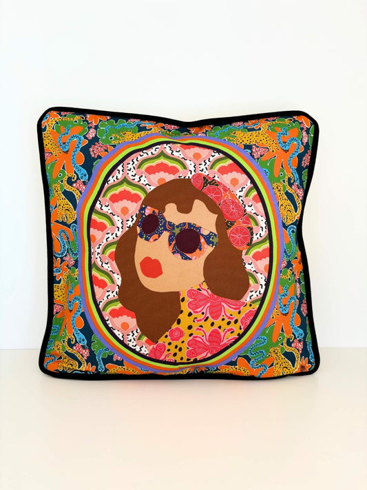 Housse de coussin années 70.