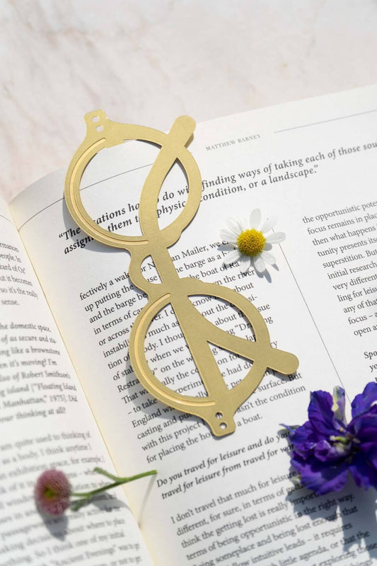 marque-page original en forme de lunettes octaevo