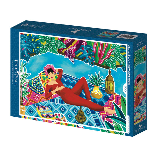 Puzzle illustré 500 pièces pour adultes de Pieces & Peace.