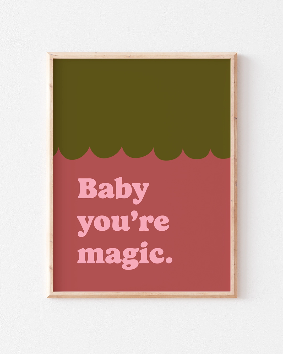 Affiche murale décorative baby you're magic.