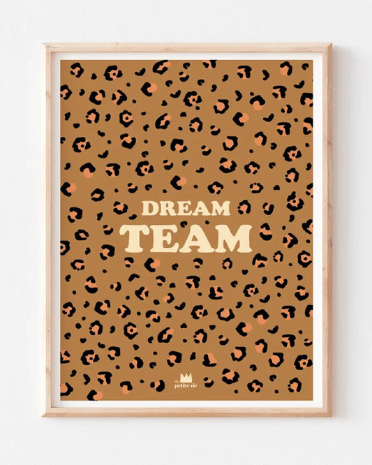 Affiche murale léopard dream team.