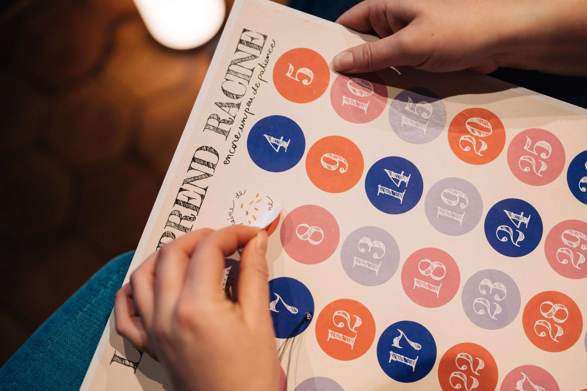 Calendrier de grossesse, pour suivre l'évolution de bébé avec des fruits et légumes.