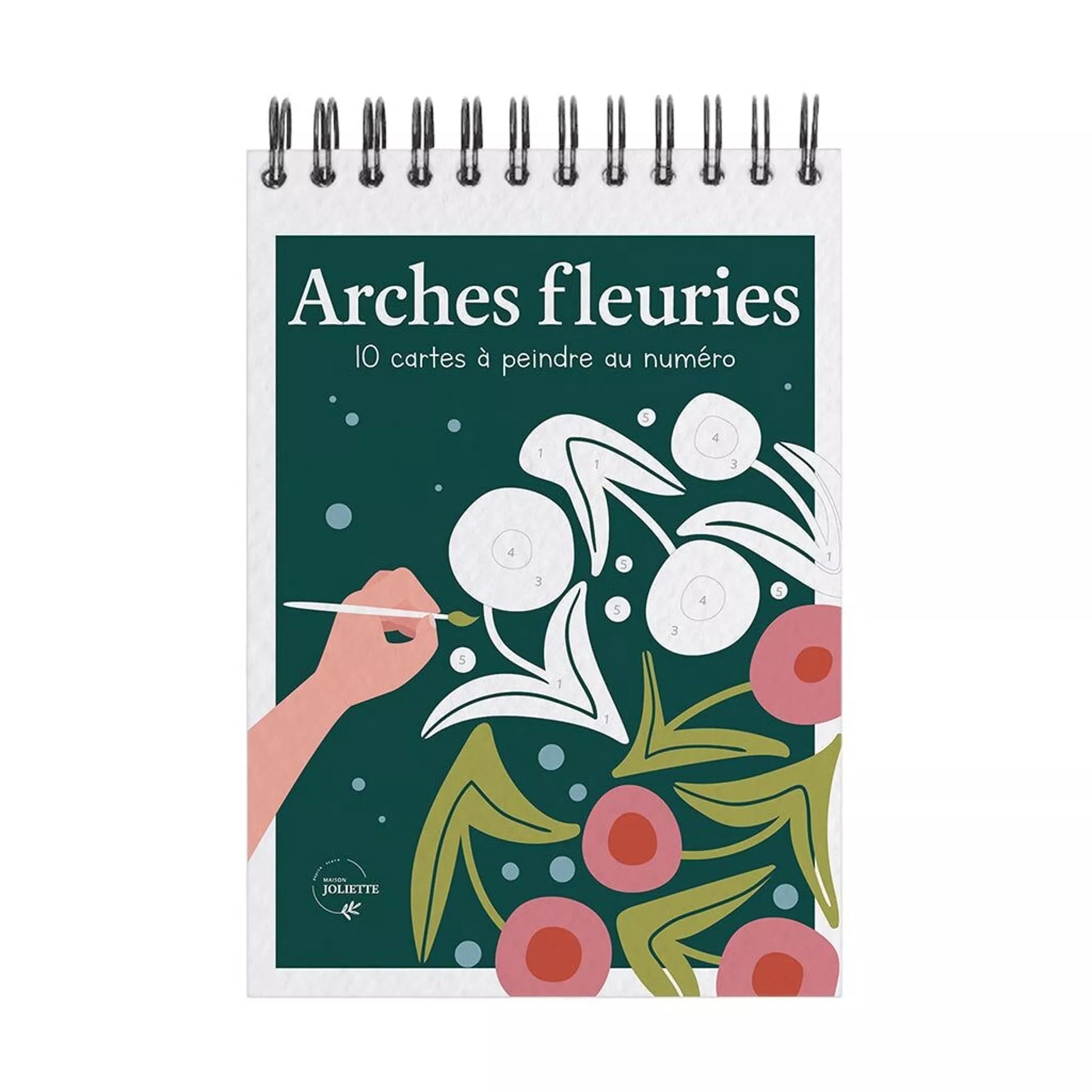 Peinture au numéro pour adultes, avec 10 illustrations, 2 pinceaux et 6 godets de peinture, Maison Joliette.