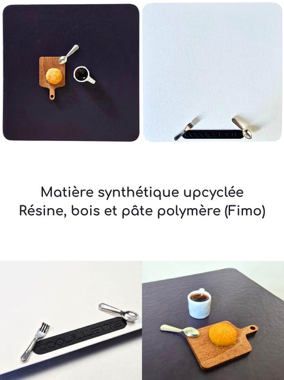 Carte à offrir originale et artisanale, avec un café et un biscuit. Carte d'anniversaire originale.