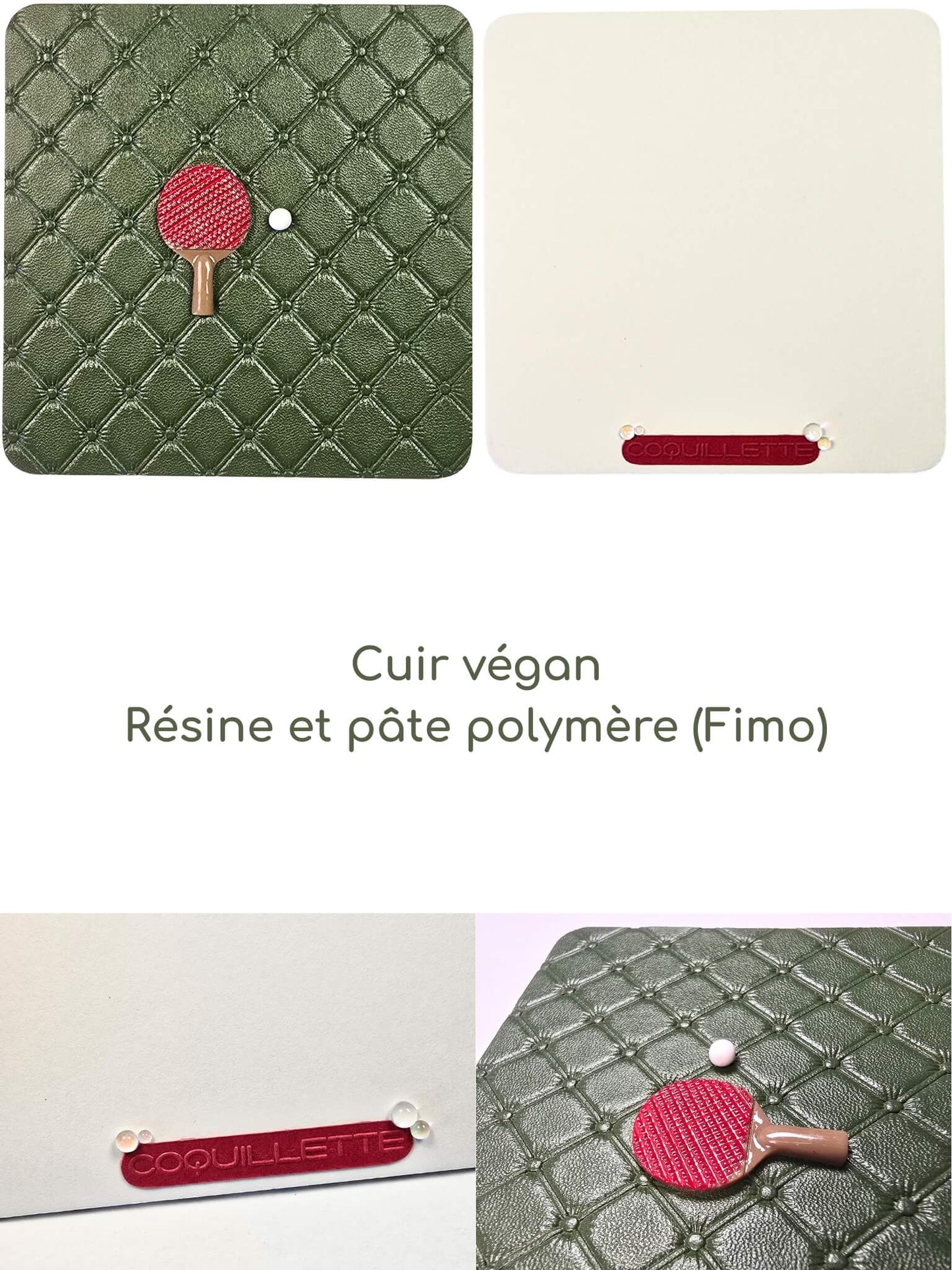 Carte à offrir originale et artisanale, avec une raquette de ping pong. Carte d'anniversaire originale.