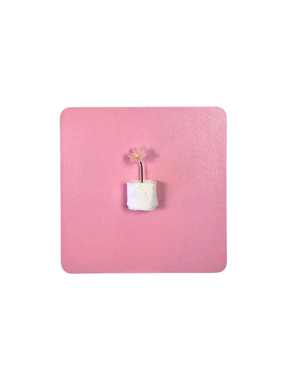 Carte d'anniversaire drôle avec un rouleau de papier toilette.