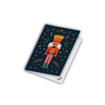 Carte de Noël avec un casse-noisette, Maison Joliette.