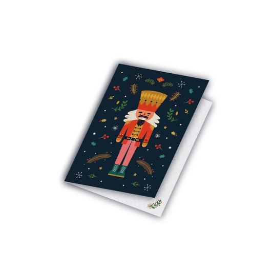 Carte de Noël avec un casse-noisette, Maison Joliette.