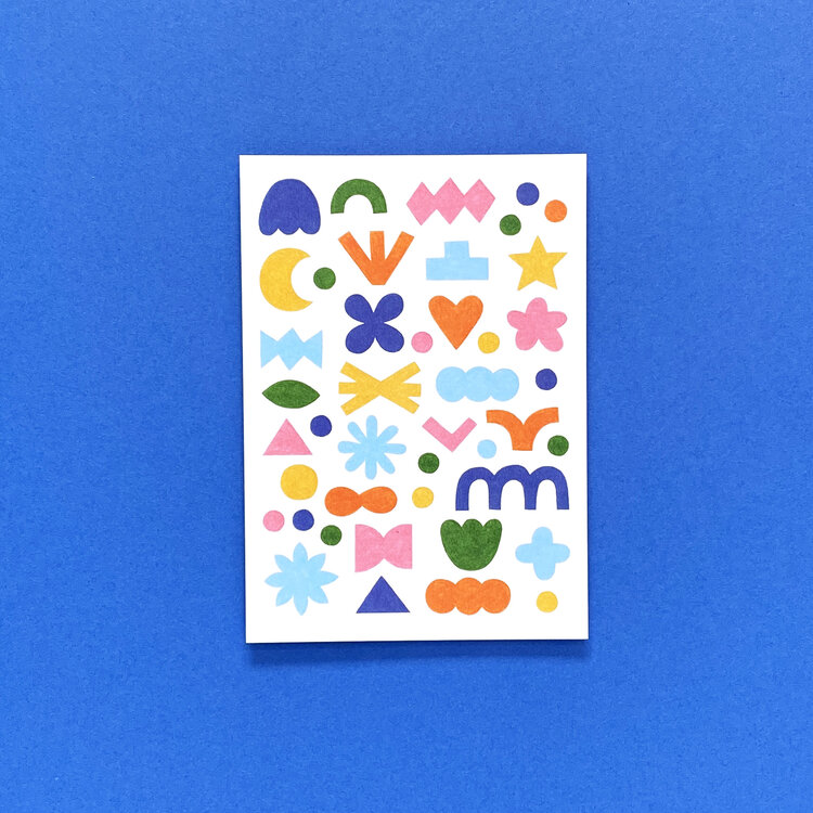 Carte illustrée et colorée, totem, Maison Ribambelle.