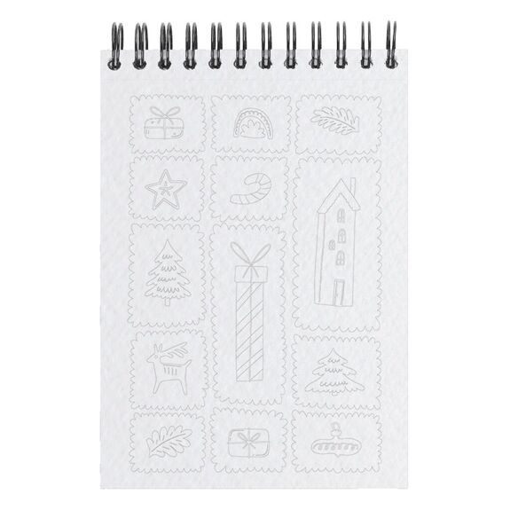 coloriages de Noël pour adultes, timbres à colorier