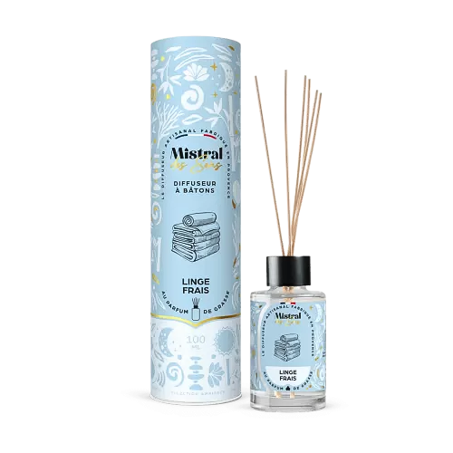 Diffuseur à bâtons, senteur agréable et fraiche.