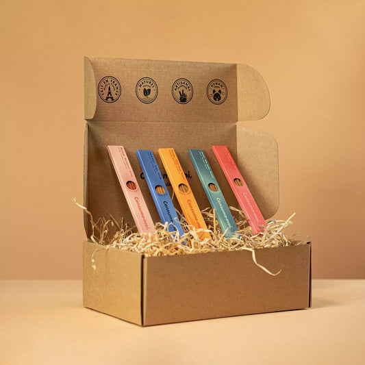 Assortiment d'encens, 5 senteurs, Bloom.