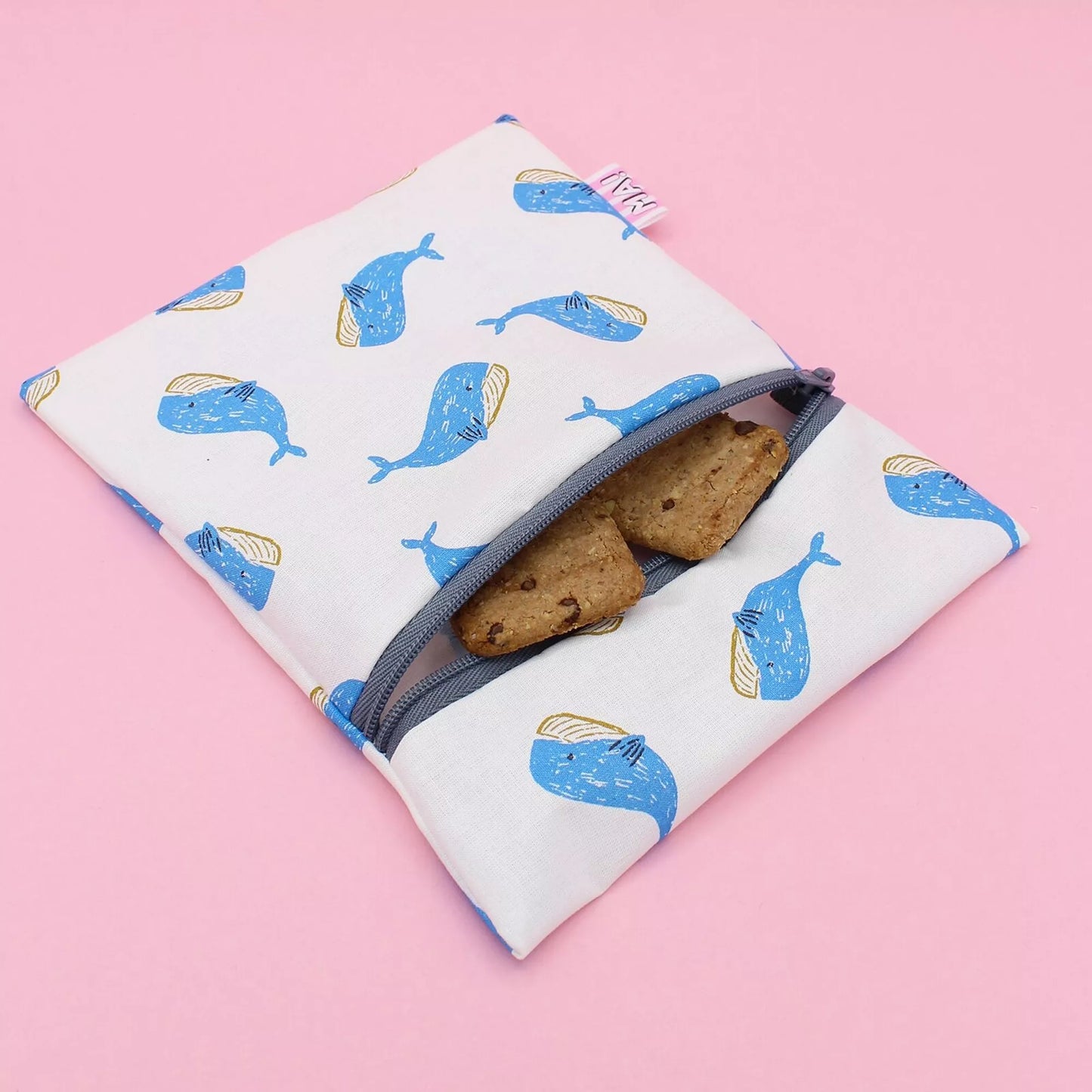 Pochette à goûter pour enfants et adultes, avec zip, Machatatelier.