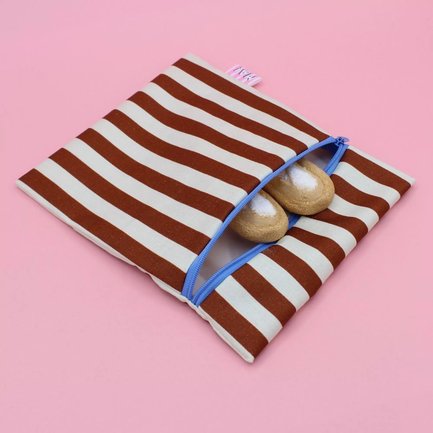 Pochette à goûter pour enfants et adultes, avec zip, Machatatelier.