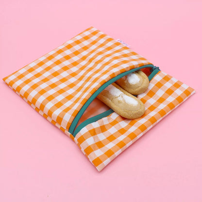 Pochette à goûter pour enfants et adultes, avec zip, Machatatelier.