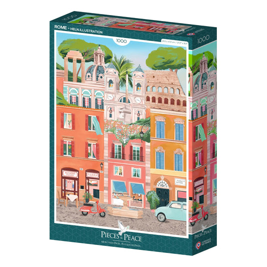 Puzzle pour adultes de 1000 pièces, Rome en Italie, Pieces & Peace.