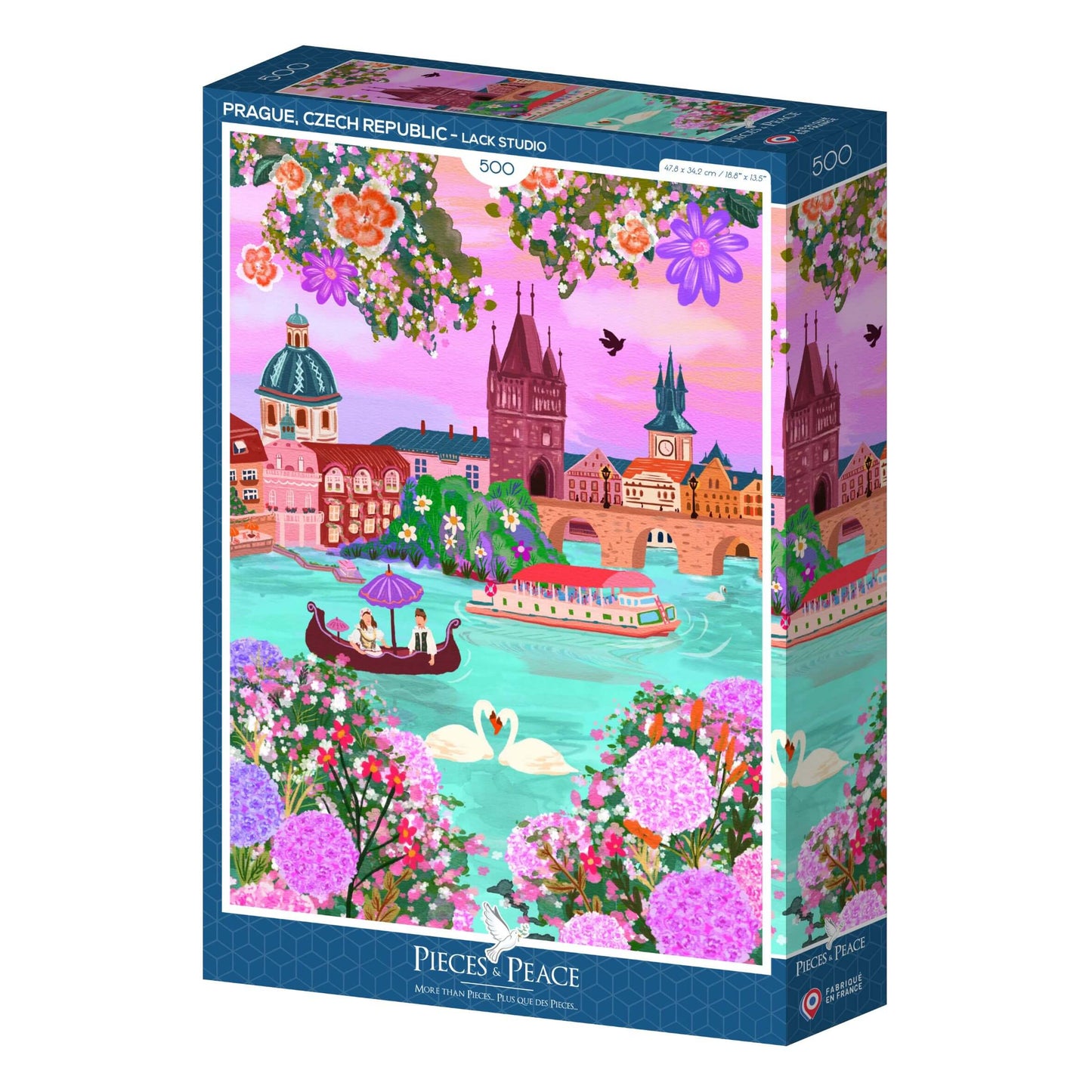 Puzzle de 500 pièces pour adultes de Prague en République Tchèque.