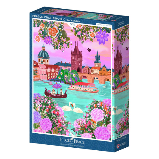 Puzzle de 500 pièces pour adultes de Prague en République Tchèque.