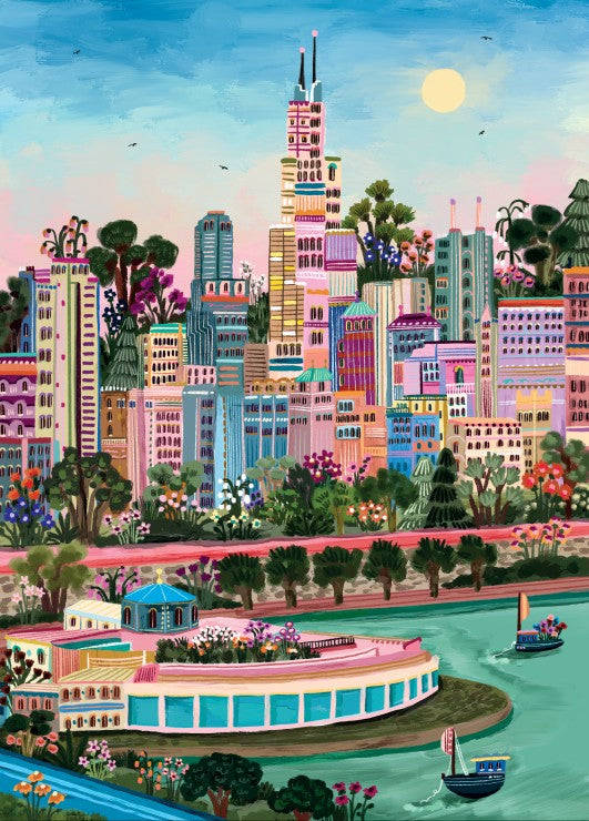 Puzzle pour adultes de 1500 pièces, de la ville de Chicago aux Etats-Unis.