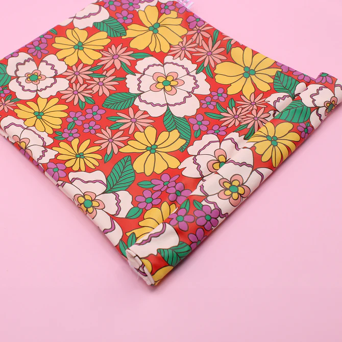 Sac à maillot de bain étanche avec des fleurs, machatatelier.