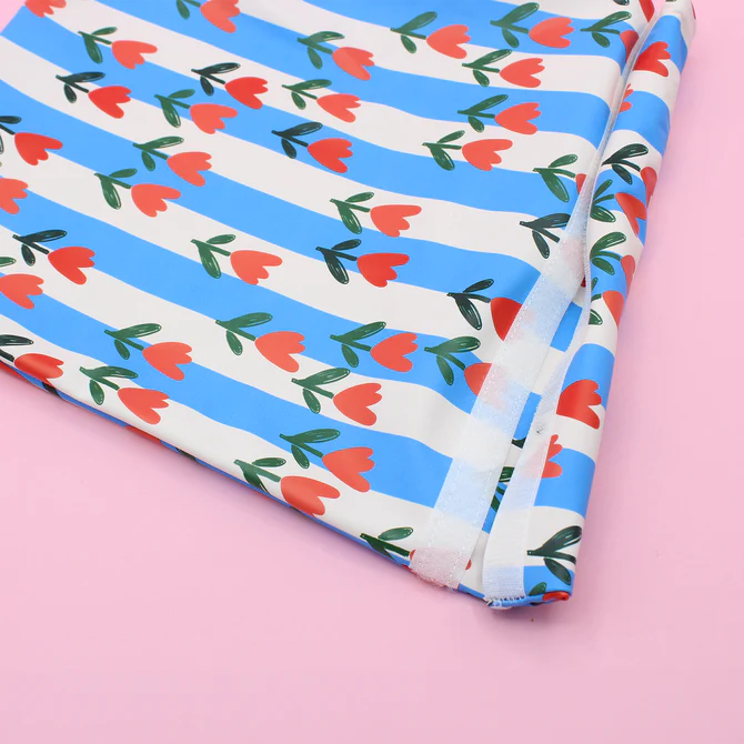 Sac à maillot de bain étanche avec des fleurs, machatatelier.