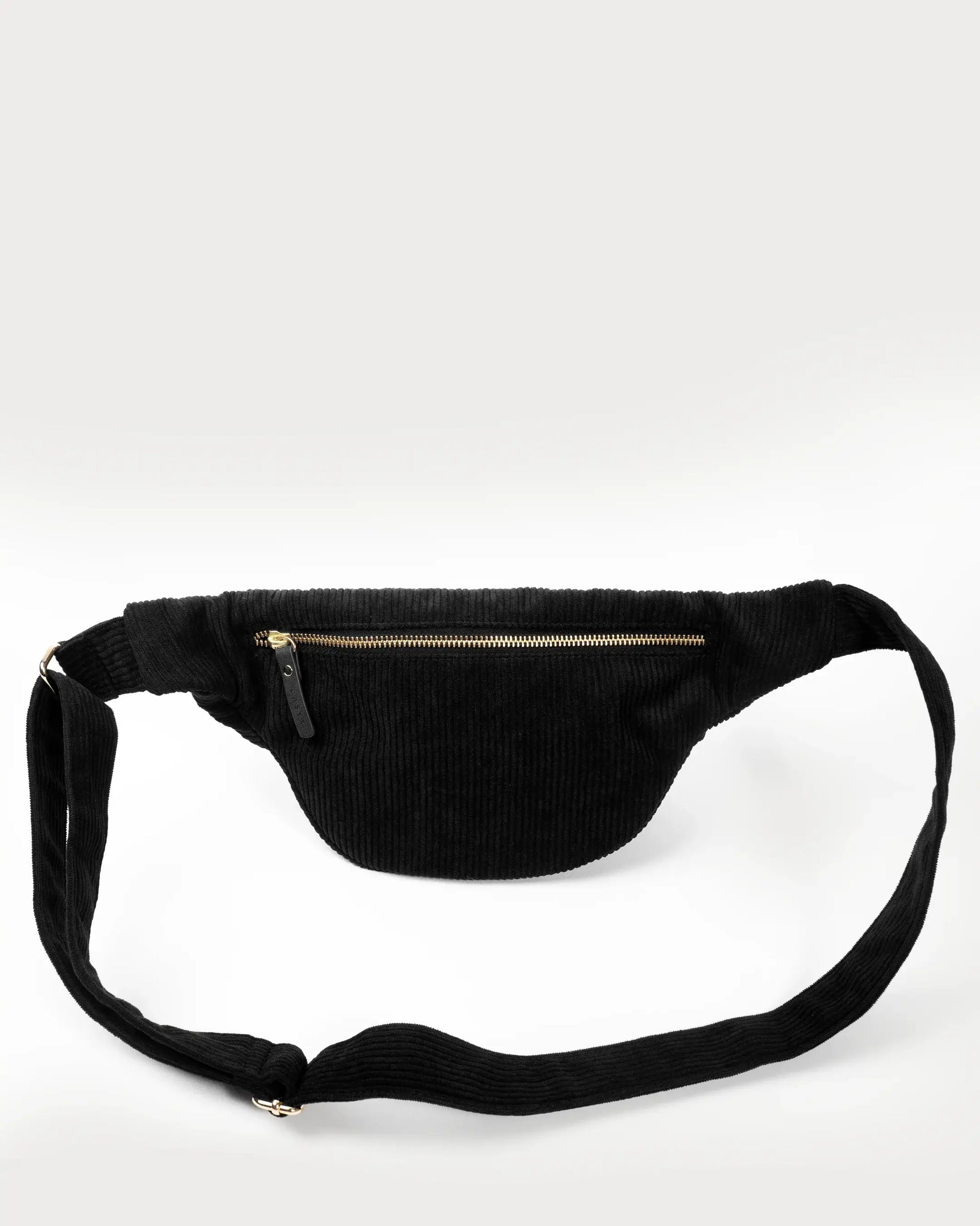 Sac banane en velours côtelé noir, Casyx.